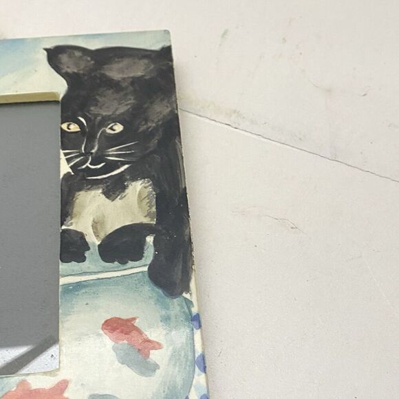 Vtg Exposures Hand Painted "October" Months of the Year 4X6 Picture Frame - Picture 4 of 11